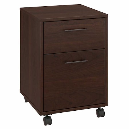 Bush Furniture Key West 2 Drawer Mobile File Cabinet in Bing Cherry KWF116BC-03